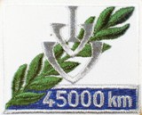 Picture of the patch for 45,000 Kilometers