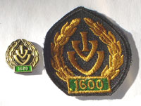Picture of the pin and patch for 1600 Events