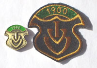 Picture of the pin and patch for 1900 Events