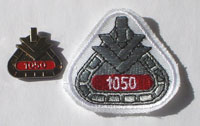 Picture of the pin and patch for 1,050 Events