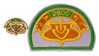 Picture of the pin and patch for 2800 Events