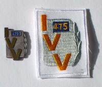 Picture of the pin and patch for 475 Events