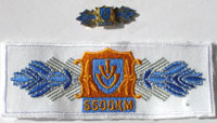 Picture of the pin and patch for 5,500 Kilometers