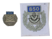 Picture of the pin and patch for 850 Events
