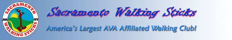 Sacramento Walking Sticks Logo and header.